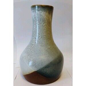 VTG Pottery Craft USA 6" Stoneware Bud Vase MCM Robert Maxwell Style 1970s